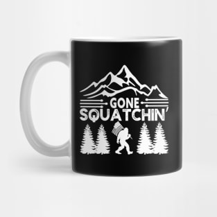 Bigfoot mountains forest, gone squatchin Mug